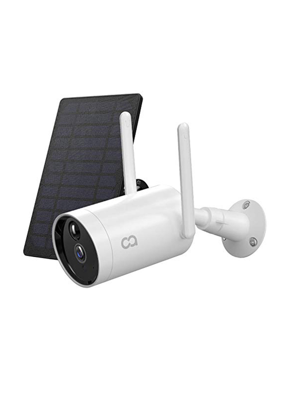 Cooau Outdoor Solar Powered Rechargeable Battery WiFi IP Home 1080p Surveillance Camera, 2 MP, Black/White
Cooau Outdoor Solar Powered Rechargeable Battery WiFi IP Home 1080p Surveillance Camera, 2 MP, Black/White