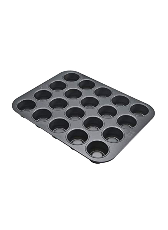 Chicago Metallic 20-Cup Non-Stick Rectangle Carbon Metallic Professional Tea Cake Pan, Black
Chicago Metallic 20-Cup Non-Stick Rectangle Carbon Metallic Professional Tea Cake Pan, Black