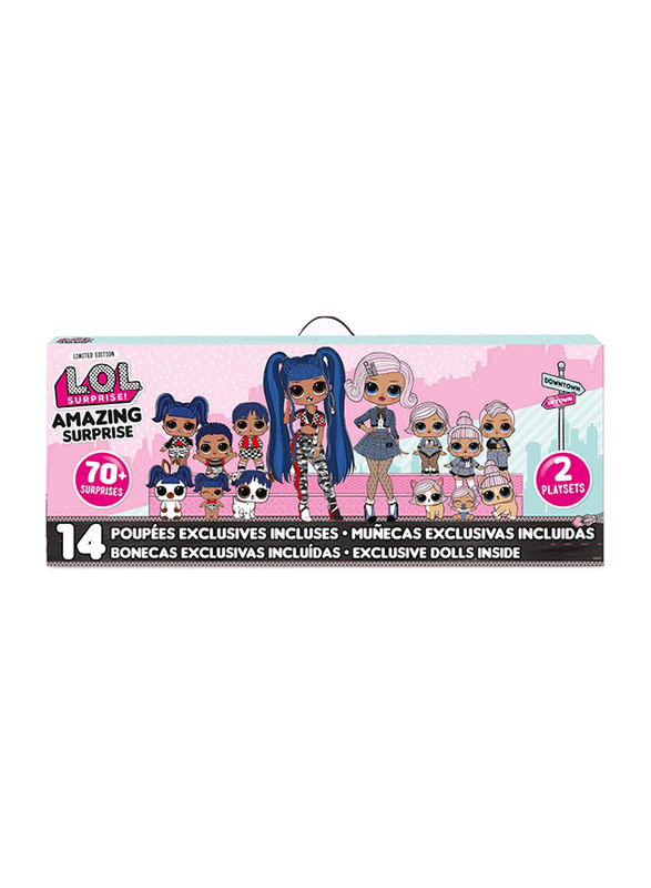 LOL Surprise Amazing Surprise with 14 Dolls & 70+ Surprises Playset, Ages 6+, Multicolour
LOL Surprise Amazing Surprise with 14 Dolls & 70+ Surprises Playset, Ages 6+, Multicolour