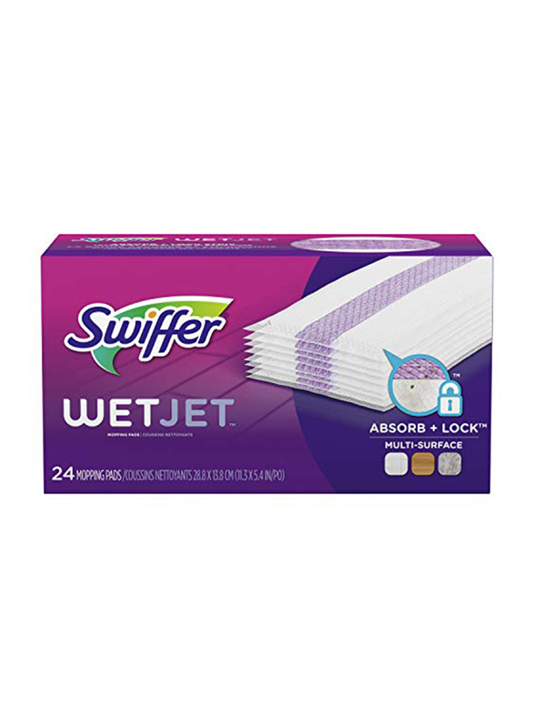 Swiffer WetJet Hardwood Mop Pad Refill Multi Surface Floor Cleaner Spray, 24-Piece
Swiffer WetJet Hardwood Mop Pad Refill Multi Surface Floor Cleaner Spray, 24-Piece
