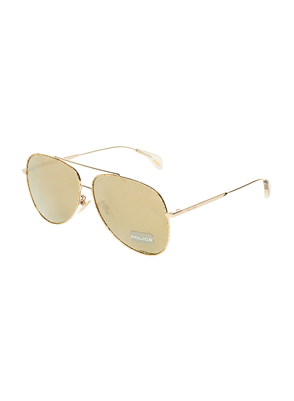 Police Full-Rim Aviator Gold Sunglasses for Women, Mirrored Gold Lens, SPL934, 60/12/135
Police Full-Rim Aviator Gold Sunglasses for Women, Mirrored Gold Lens, SPL934, 60/12/135