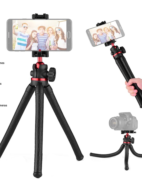 Unbranded 360 Degree Rotatable Flexible Octopus Phone Tripod with 1/4 Screw Thread, Black
Unbranded 360 Degree Rotatable Flexible Octopus Phone Tripod with 1/4 Screw Thread, Black
