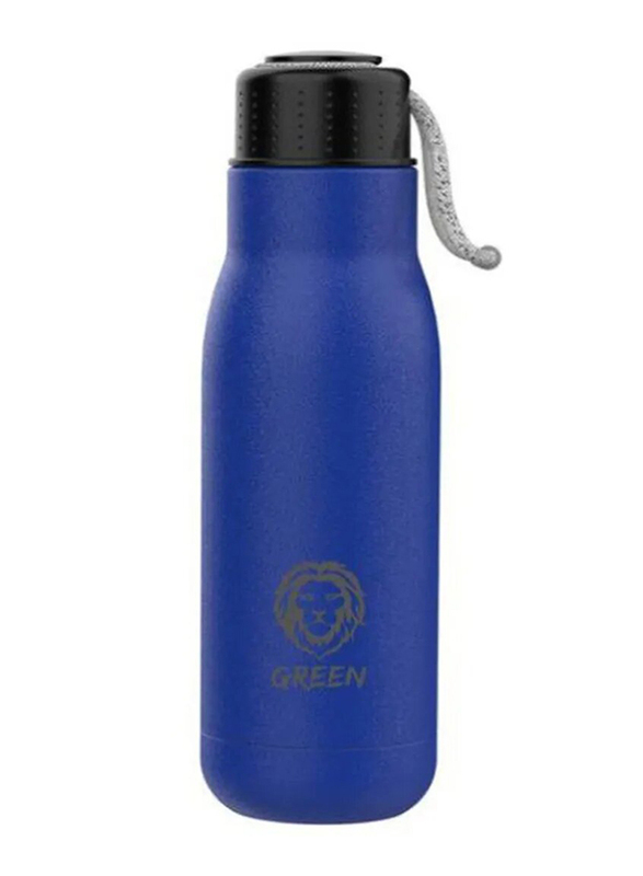 Green Lion Green 500ml Stainless Steel Vacuum Flask Water Bottle with Strap, Blue
Green Lion Green 500ml Stainless Steel Vacuum Flask Water Bottle with Strap, Blue