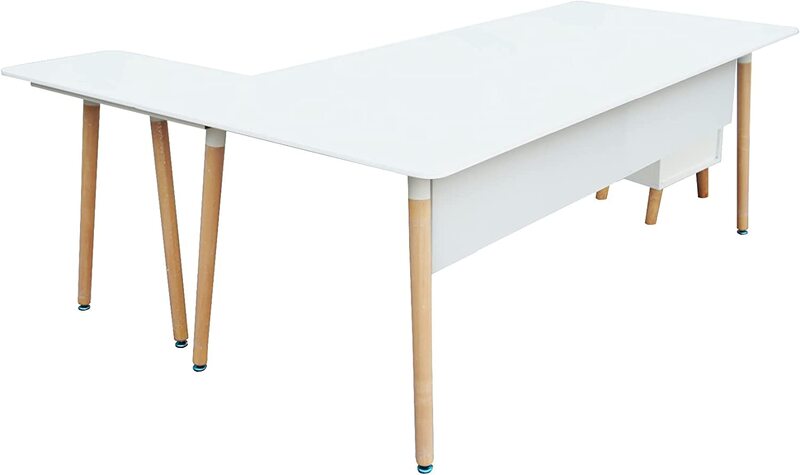 Mahmayi HYT34-18L Modern Office Workstation with 303-2 Series Nightstand Wooden Side Table, 180cm, White
Mahmayi HYT34-18L Modern Office Workstation with 303-2 Series Nightstand Wooden Side Table, 180cm, White