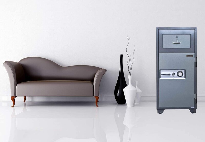 Mahmayi Leeco PD20 Deposit Safe with Front Lockable Drawer, Hammer Tone Paint Finish Dial and Key, 315Kg, LPD125DK, Grey
Mahmayi Leeco PD20 Deposit Safe with Front Lockable Drawer, Hammer Tone Paint Finish Dial and Key, 315Kg, LPD125DK, Grey