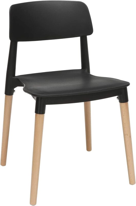 Ofm 161 Collection 18 inch Mid Century Modern Plastic Moulded Dining Chairs, 4 Pieces, Black
Ofm 161 Collection 18 inch Mid Century Modern Plastic Moulded Dining Chairs, 4 Pieces, Black