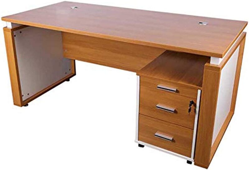 Mahmayi Zelda Contemporary Desk with Three Drawer Cabinet for Office, 160cm, ZHM191-16, Light Walnut/White
Mahmayi Zelda Contemporary Desk with Three Drawer Cabinet for Office, 160cm, ZHM191-16, Light Walnut/White