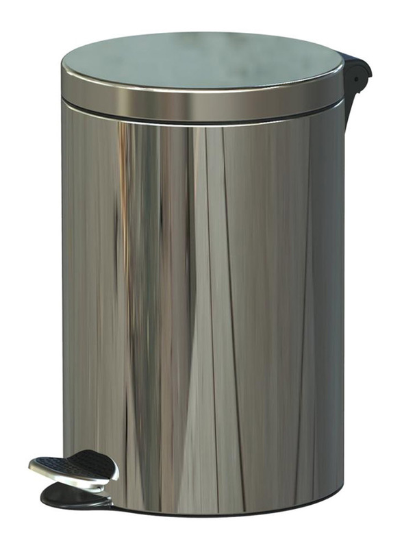Alda Stainless Steel Freedom Fresh Round Pedal Trash Bin, 12 Liters, Silver
Alda Stainless Steel Freedom Fresh Round Pedal Trash Bin, 12 Liters, Silver