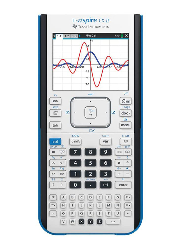Texas Instruments TI-Nspire CX II Color Graphing Calculator with Student Software, White
Texas Instruments TI-Nspire CX II Color Graphing Calculator with Student Software, White