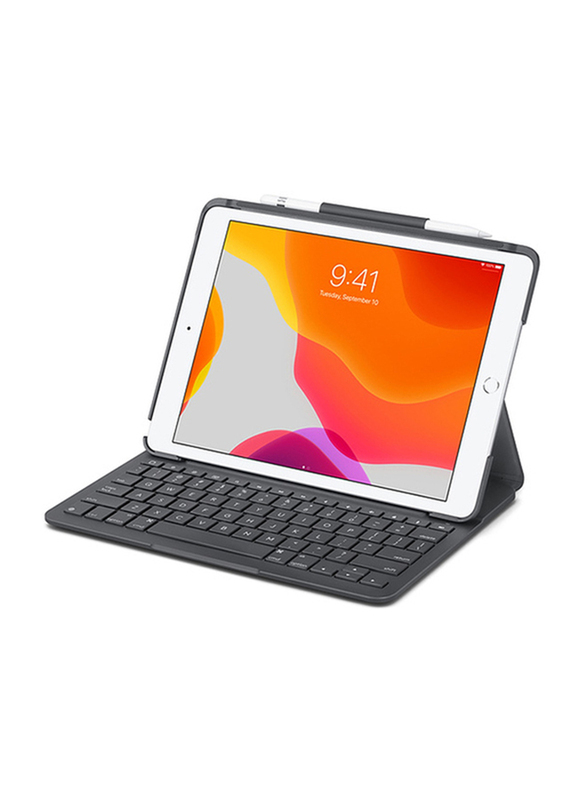 Logitech Slim Folio Case Wireless English Keyboard for Apple iPad 10.2" (7th Gen), Graphite Black 920-009653
Logitech Slim Folio Case Wireless English Keyboard for Apple iPad 10.2" (7th Gen), Graphite Black 920-009653
