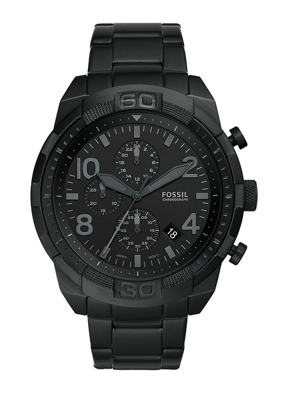 Fossil Bronson Analog Quartz Watch for Men with Stainless Steel Band, Water Resistant and Chronograph, FS5712, Black
Fossil Bronson Analog Quartz Watch for Men with Stainless Steel Band, Water Resistant and Chronograph, FS5712, Black
