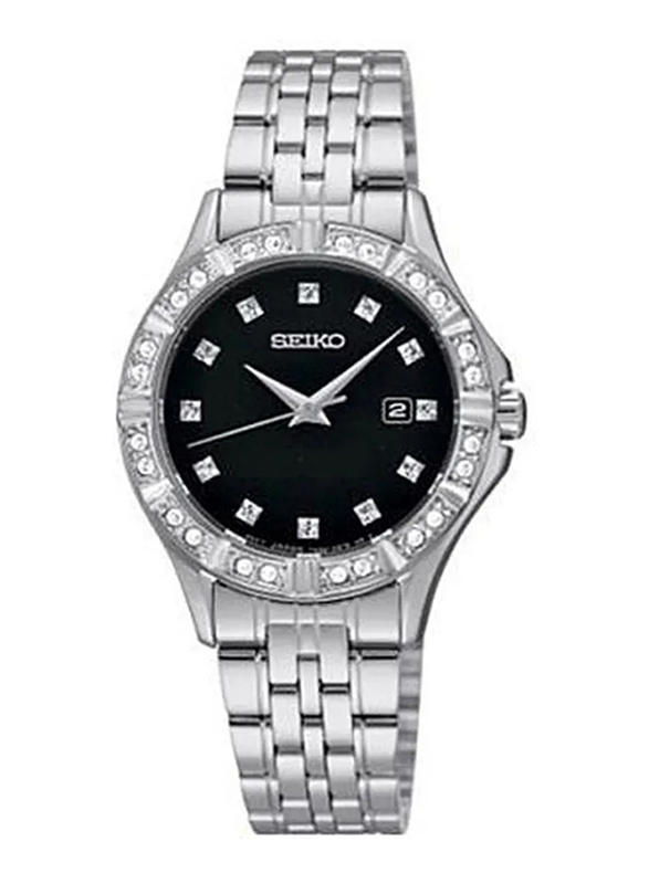 Seiko Analog Quartz Watch for Women with Stainless Steel Band, Water Resistant, SXDF09P1, Silver-Black
Seiko Analog Quartz Watch for Women with Stainless Steel Band, Water Resistant, SXDF09P1, Silver-Black