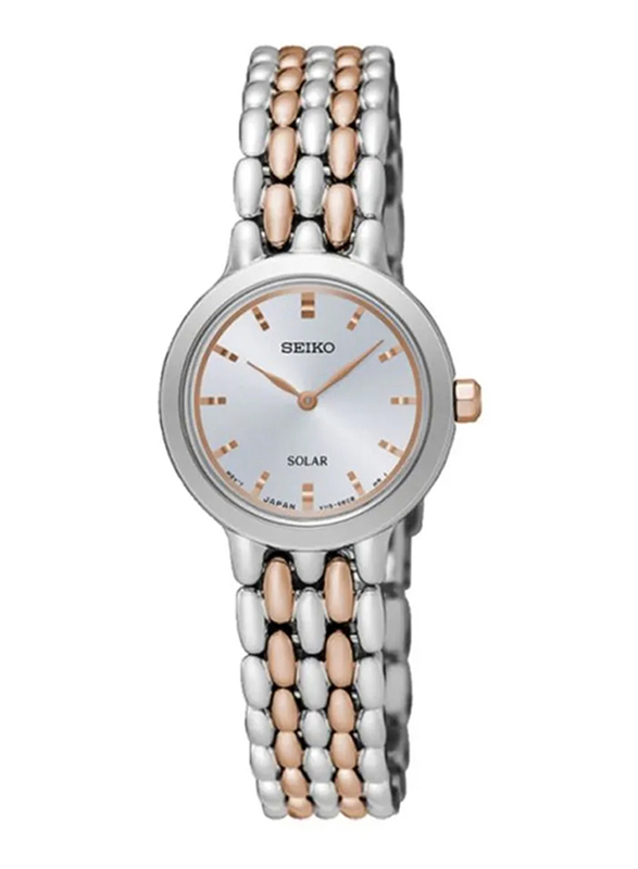 Seiko Analog Solar Quartz Watch for Women with Stainless Steel Band, Water Resistant, SUP351P1, Gold/Silver- Silver
Seiko Analog Solar Quartz Watch for Women with Stainless Steel Band, Water Resistant, SUP351P1, Gold/Silver- Silver