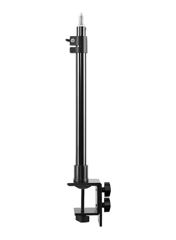 GVM Adjustable Desk Clamp Mount Stands 1/4" Screw Tip for DSLR Camera Ring Light, ST-04, Black
GVM Adjustable Desk Clamp Mount Stands 1/4" Screw Tip for DSLR Camera Ring Light, ST-04, Black