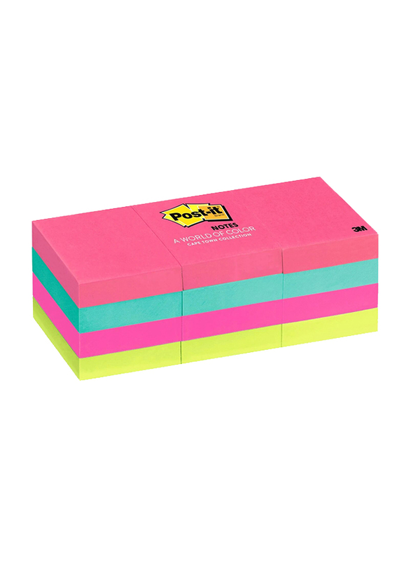 3M Post-it Neon Cape Town Collection Promo Sticky Notes, 1.5 x 2-inch, 12 Count, Multicolour
3M Post-it Neon Cape Town Collection Promo Sticky Notes, 1.5 x 2-inch, 12 Count, Multicolour