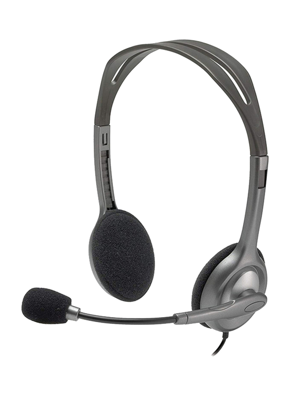 Logitech H111 3.5mm Jack On-Ear Noise Cancelling Stereo Headset with Mic, Grey/Sliver
Logitech H111 3.5mm Jack On-Ear Noise Cancelling Stereo Headset with Mic, Grey/Sliver