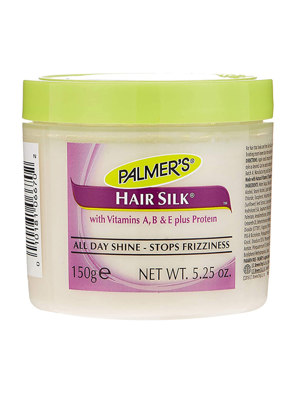 Palmer's Hair Silk All Day Shine Hair Cream with Vitamin A, B & E Plus Protein for Dry Hair, 150gm
Palmer's Hair Silk All Day Shine Hair Cream with Vitamin A, B & E Plus Protein for Dry Hair, 150gm