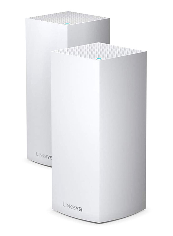 Linksys Velop MX10600 Whole Home Intelligent Tri-Band Mesh Wi-Fi System AX10600, 2 Pieces, White
Linksys Velop MX10600 Whole Home Intelligent Tri-Band Mesh Wi-Fi System AX10600, 2 Pieces, White