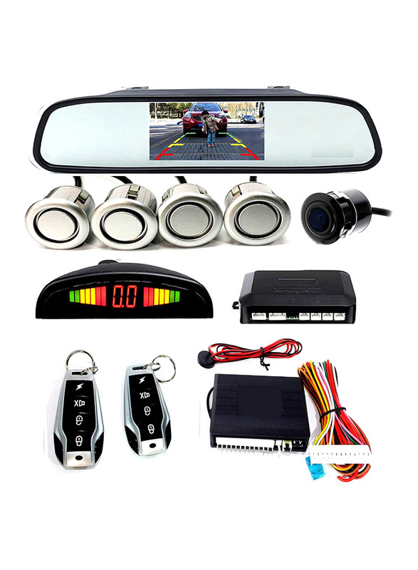 Shenu Universal Car Parking Sensors and Reverse Auto Assistance Backup Radar System with TFT LED Screen and Reverse Camera, 4 Sensors, Keyless Entry S
Shenu Universal Car Parking Sensors and Reverse Auto Assistance Backup Radar System with TFT LED Screen and Reverse Camera, 4 Sensors, Keyless Entry S