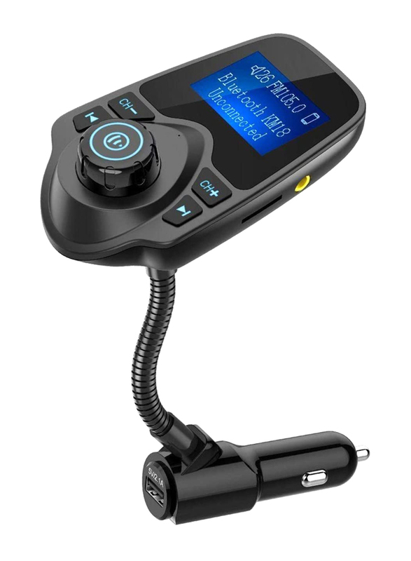 Generic T10 1.44" LED Screen Handsfree Car Bluetooth FM Transmitter with MP3 Music Player and 5V 2.1A USB Car Charger, Black
Generic T10 1.44" LED Screen Handsfree Car Bluetooth FM Transmitter with MP3 Music Player and 5V 2.1A USB Car Charger, Black