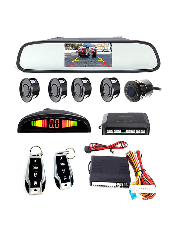 Shenu Universal Car Parking Sensors and Reverse Auto Assistance Backup Radar System with TFT LED Screen and Reverse Camera, 4 Sensors, Keyless Entry S
Shenu Universal Car Parking Sensors and Reverse Auto Assistance Backup Radar System with TFT LED Screen and Reverse Camera, 4 Sensors, Keyless Entry S