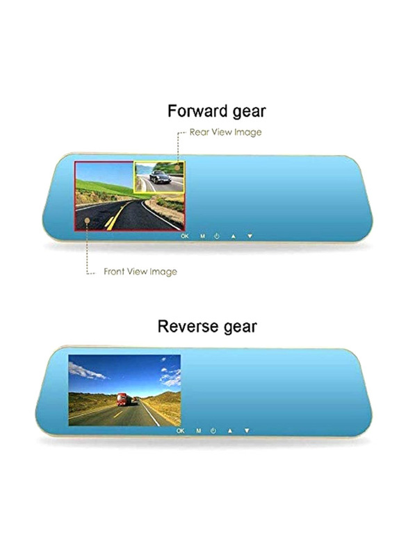 Generic HD Mirror Car Dash Camera Front and Rear Dual Lens Dashboard Recorder, Blue/Black
Generic HD Mirror Car Dash Camera Front and Rear Dual Lens Dashboard Recorder, Blue/Black