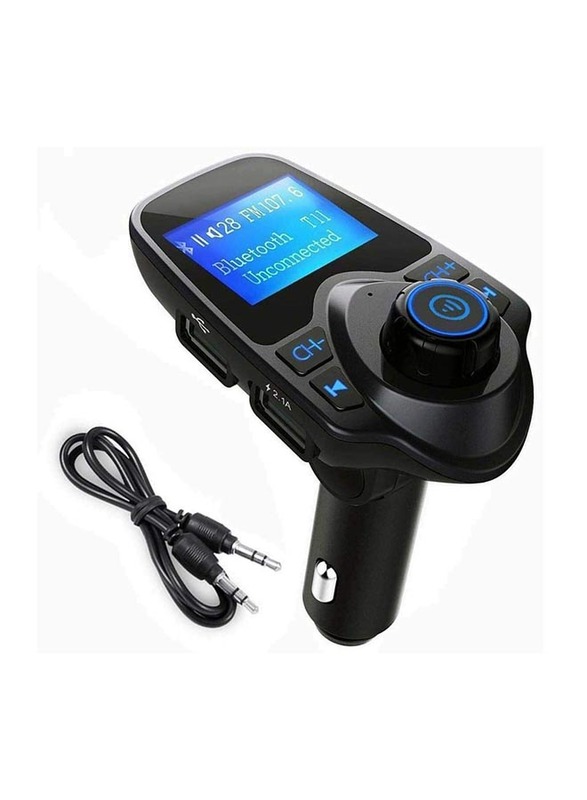 Generic Wireless Bluetooth LCD MP3 USB Handsfree FM Transmitter Kit with Aux Disk, Black
Generic Wireless Bluetooth LCD MP3 USB Handsfree FM Transmitter Kit with Aux Disk, Black