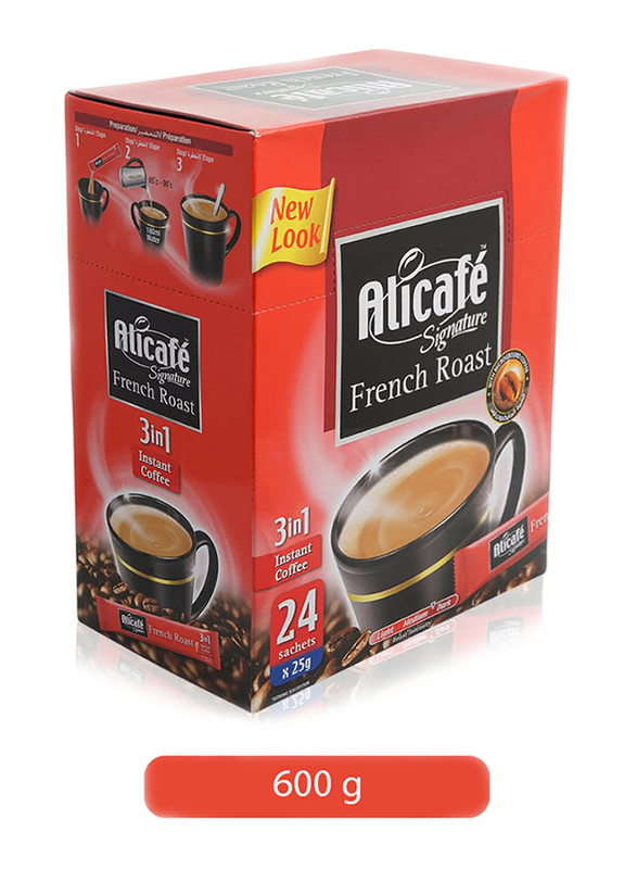 Power Root AliCafe Signature French Roast 3-in-1 Instant Coffee, 24 Sachets x 25g
Power Root AliCafe Signature French Roast 3-in-1 Instant Coffee, 24 Sachets x 25g