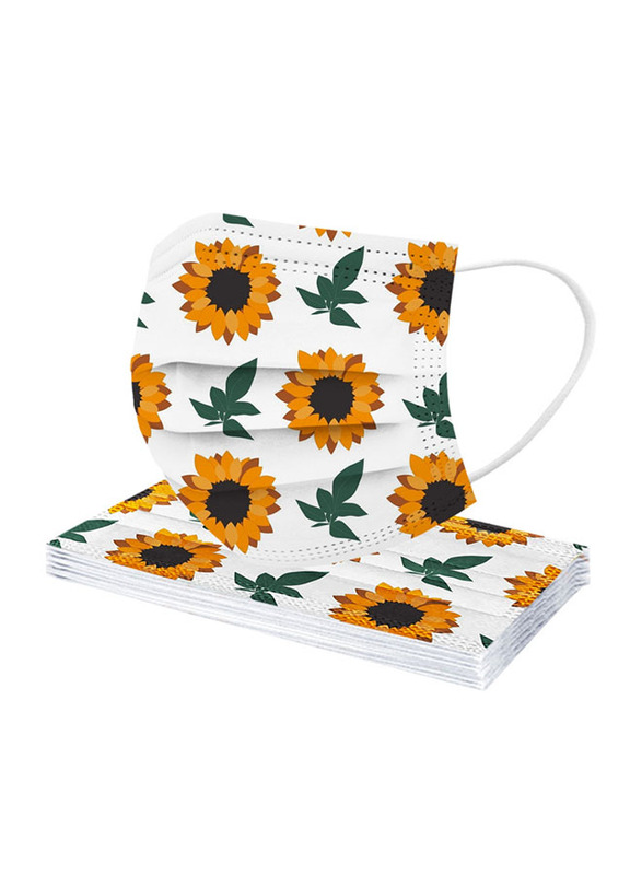 Disposable Printed Sunflower Design Face Mask, 5 Designs in 1 Box, Multicolour, 50-Pieces
Disposable Printed Sunflower Design Face Mask, 5 Designs in 1 Box, Multicolour, 50-Pieces