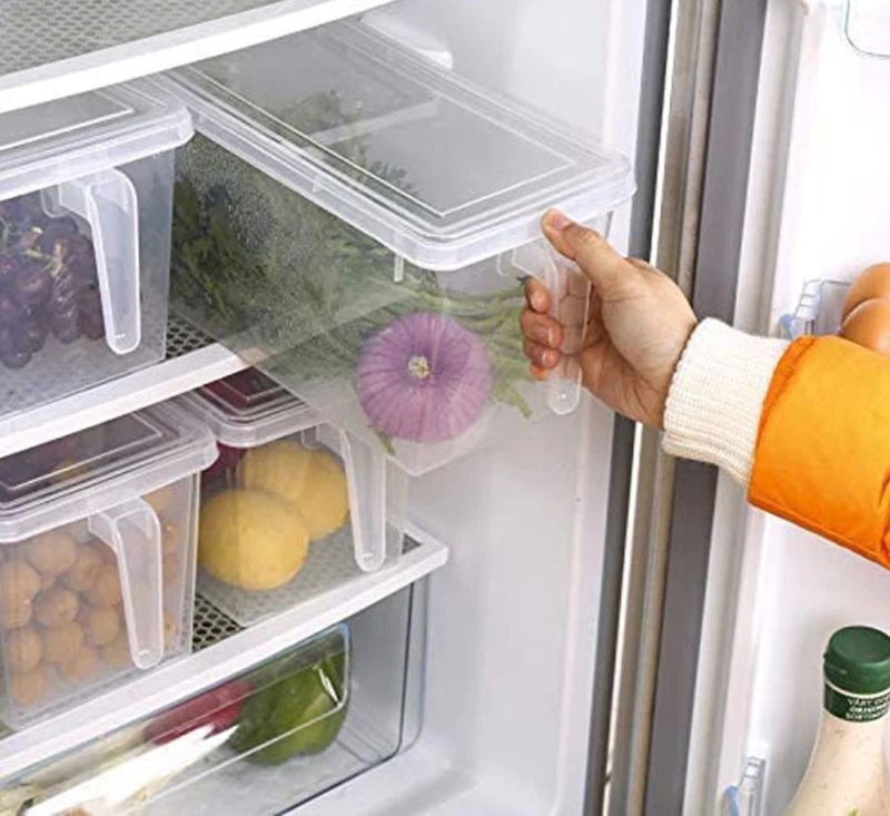 Plastic Kitchen Food Storage Container with Handle, Lid and Removable Bins, FJ821, Clear
Plastic Kitchen Food Storage Container with Handle, Lid and Removable Bins, FJ821, Clear