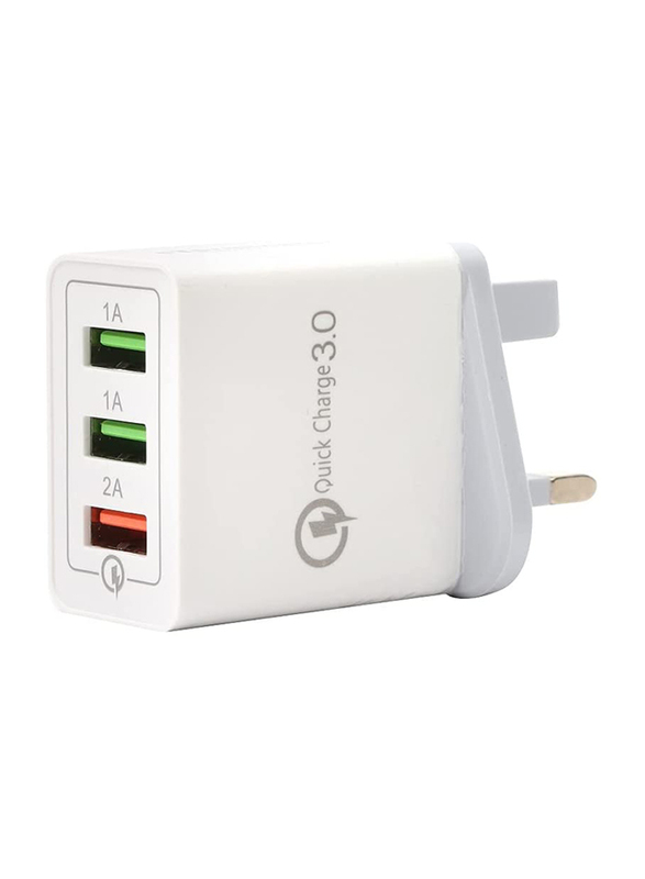 Terminator Quick Charge 3.0 13A Fast Charger with 3 USB & Qualcomm Quick Charge Technology, TUS4A-3USB, White
Terminator Quick Charge 3.0 13A Fast Charger with 3 USB & Qualcomm Quick Charge Technology, TUS4A-3USB, White