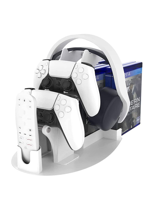JYS Accessories Organizer & Display Stand Games Fit in Back for PlayStation PS5/PS4, White
JYS Accessories Organizer & Display Stand Games Fit in Back for PlayStation PS5/PS4, White