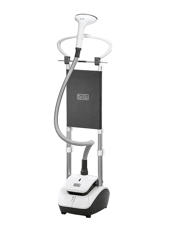 Black+Decker Garment Steamer with Double Pole & 3 Stage, 2000W, GST2000-B5, White/Grey
Black+Decker Garment Steamer with Double Pole & 3 Stage, 2000W, GST2000-B5, White/Grey