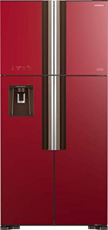 Hitachi 540L Inverter Compressor Side By Side French Door Refrigerator, RW760PUK7GRD, Red
Hitachi 540L Inverter Compressor Side By Side French Door Refrigerator, RW760PUK7GRD, Red