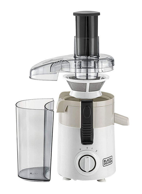 Black+Decker 0.95L Juicer Extractor with Large Feeding Chute, 250W, JE250-B5, White
Black+Decker 0.95L Juicer Extractor with Large Feeding Chute, 250W, JE250-B5, White