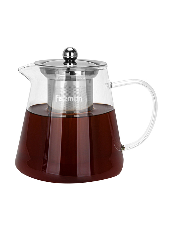 Fissman 950ml Borosilicate Glass Tea Pot with Stainless Steel Filter, 16x14.5x12.8 cm
Fissman 950ml Borosilicate Glass Tea Pot with Stainless Steel Filter, 16x14.5x12.8 cm