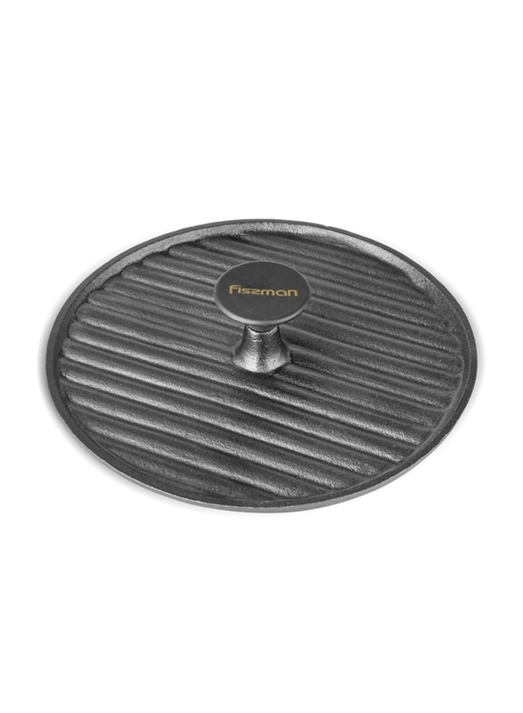 Fissman 24cm Cast Iron Round Grill Press with Bakelite Knob, 4142, 24x6x24, Black
Fissman 24cm Cast Iron Round Grill Press with Bakelite Knob, 4142, 24x6x24, Black