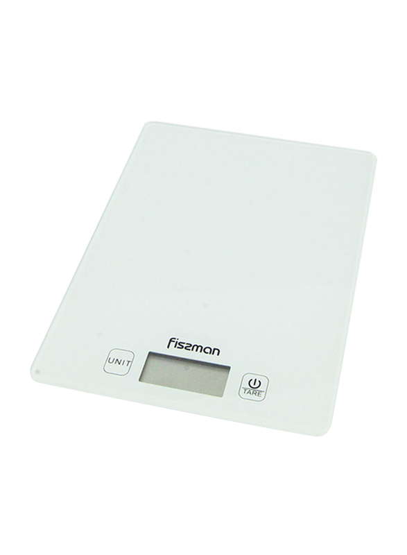 Fissman Electronic Kitchen Scales with Lithium Cell Battery Included, CR2032, White
Fissman Electronic Kitchen Scales with Lithium Cell Battery Included, CR2032, White