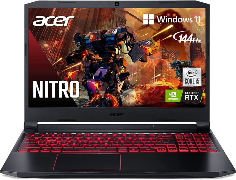 Acer Nitro 5 Gaming Laptop, 15.6" FHD 144Hz IPS Display, Intel Core i5 10th Gen, 256GB SSD, 8GB RAM, NVIDIA GeForce RTX 3050, EN KB, Win 10, Black
Acer Nitro 5 Gaming Laptop, 15.6" FHD 144Hz IPS Display, Intel Core i5 10th Gen, 256GB SSD, 8GB RAM, NVIDIA GeForce RTX 3050, EN KB, Win 10, Black