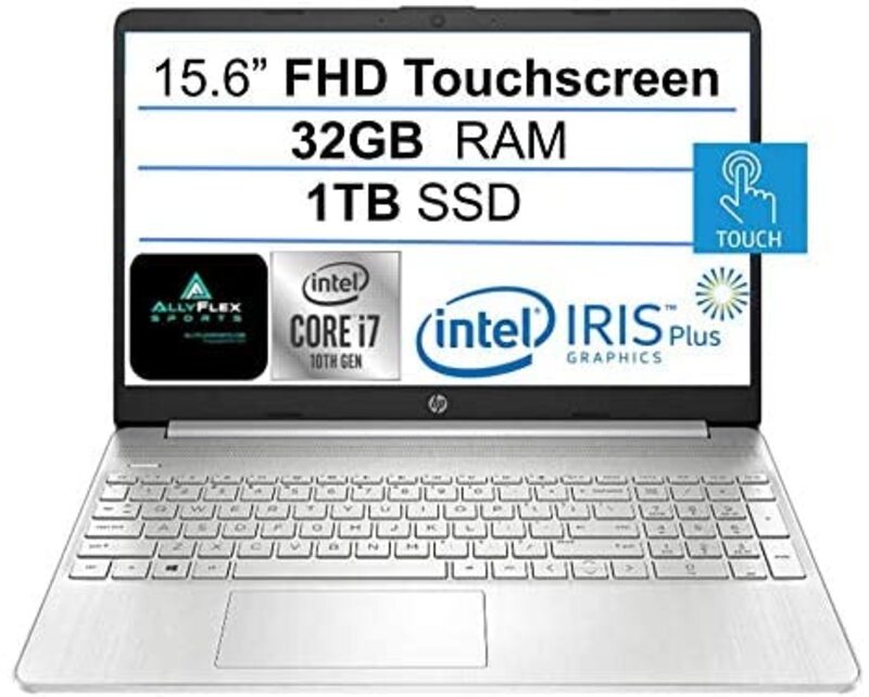 HP Laptop, 15.6" FHD Touch Display, Intel Quad Core i7-1065G7 10th Gen 3.9GHz, 1TB SSD, 32GB RAM, Iris Plus Graphics, EN KB, Windows 10 Home, Silver
HP Laptop, 15.6" FHD Touch Display, Intel Quad Core i7-1065G7 10th Gen 3.9GHz, 1TB SSD, 32GB RAM, Iris Plus Graphics, EN KB, Windows 10 Home, Silver