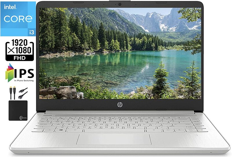 HP Laptop, 14" FHD IPS Display, Intel Core i3-1115G4 11th Gen 3.00GHz, 256GB SSD, 8GB RAM, Intel UHD Graphics, EN KB, Windows 10, Silver
HP Laptop, 14" FHD IPS Display, Intel Core i3-1115G4 11th Gen 3.00GHz, 256GB SSD, 8GB RAM, Intel UHD Graphics, EN KB, Windows 10, Silver