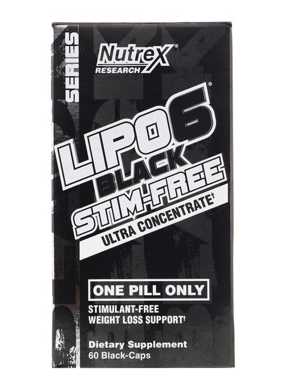 Nutrex Research Lipo 6 Black Stim Free Ultra Concentrate Dietary Supplement, 60 Capsules
Nutrex Research Lipo 6 Black Stim Free Ultra Concentrate Dietary Supplement, 60 Capsules