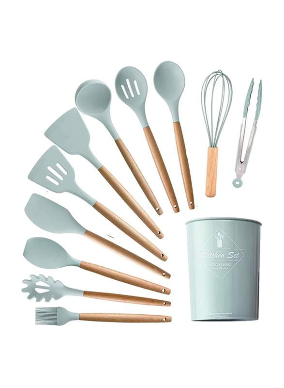 EnsoCrafts 12-Piece Silicone Cooking Spatula Spoon Set, Non-stick Utensils with Bamboo Wood Handle, Mint Green
EnsoCrafts 12-Piece Silicone Cooking Spatula Spoon Set, Non-stick Utensils with Bamboo Wood Handle, Mint Green