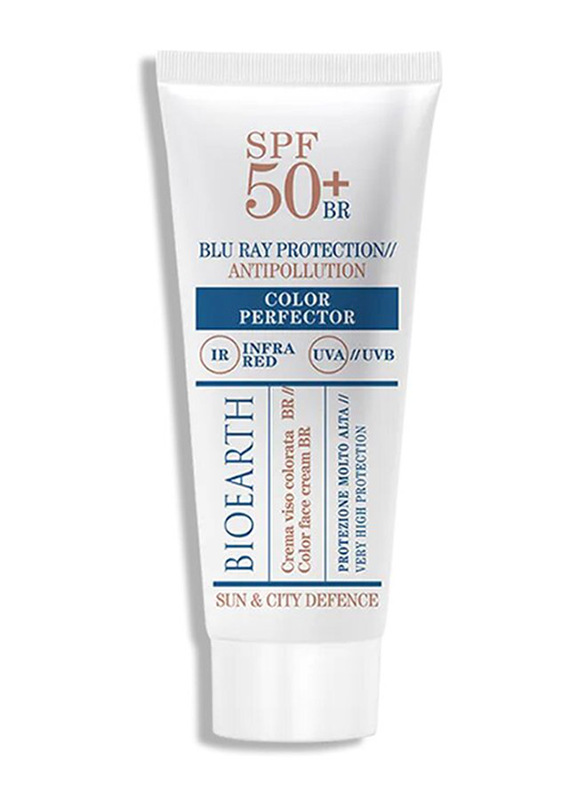 Bioearth Blu Ray Protection Anti Pollution Colour Perfector Face Cream SPF 50+, 50ml
Bioearth Blu Ray Protection Anti Pollution Colour Perfector Face Cream SPF 50+, 50ml