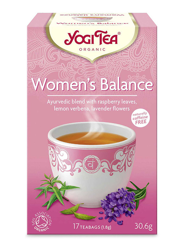 Yogi Tea Women's Balance Ayurvedic Blend with Raspberry Leaves Lemon Verbena Lavender Flavoured Tea Bags, 17 Pieces
Yogi Tea Women's Balance Ayurvedic Blend with Raspberry Leaves Lemon Verbena Lavender Flavoured Tea Bags, 17 Pieces