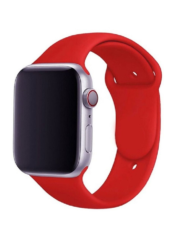 BSNL Replacement Silicone Strap Band for Apple Watch Series 1/2/3/4/5/6/7/SE 42-44mm, Red
BSNL Replacement Silicone Strap Band for Apple Watch Series 1/2/3/4/5/6/7/SE 42-44mm, Red