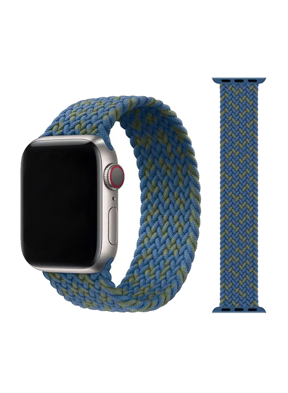 BSNL Nylon Braided Solo Loop Band for Apple Watch Series 1/2/3/4/5/6/7/SE 42/44/45mm, Blue/Green
BSNL Nylon Braided Solo Loop Band for Apple Watch Series 1/2/3/4/5/6/7/SE 42/44/45mm, Blue/Green