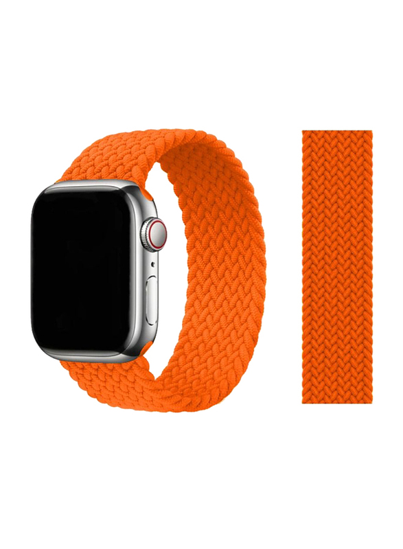 BSNL Replacement Nylon Braided Solo Loop Strap Band for Apple Watch Series 1/2/3/4/5/6/7/SE 42/44/45mm, Size M, Orange
BSNL Replacement Nylon Braided Solo Loop Strap Band for Apple Watch Series 1/2/3/4/5/6/7/SE 42/44/45mm, Size M, Orange