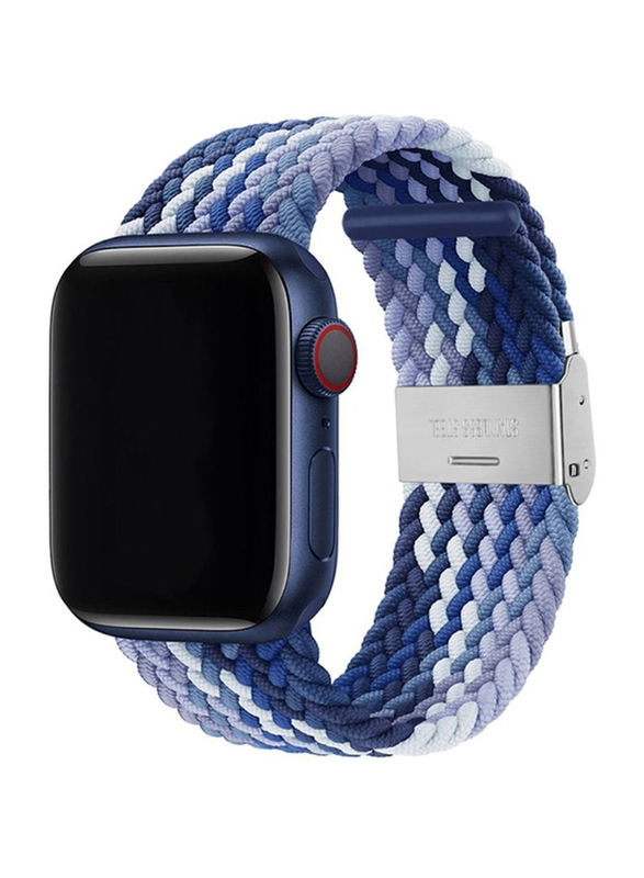 BSNL Replacement Adjustable Nylon Braided Solo Loop Strap Band Z-Pattern for Apple Watch Series 1/2/3/4/5/6/SE 42/44mm, Blueberry
BSNL Replacement Adjustable Nylon Braided Solo Loop Strap Band Z-Pattern for Apple Watch Series 1/2/3/4/5/6/SE 42/44mm, Blueberry