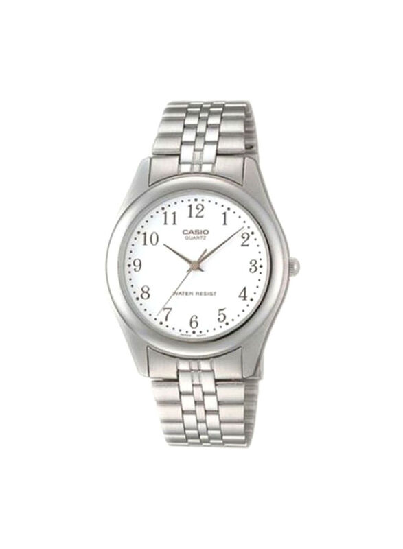 Casio Enticer Analog Watch for Men with Stainless Steel Band, Water Resistant, MTP-1129A-7BRDF, Silver/White
Casio Enticer Analog Watch for Men with Stainless Steel Band, Water Resistant, MTP-1129A-7BRDF, Silver/White